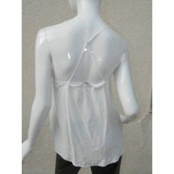 Promod  Cami Tank Top White Cream Criss Cross Size 6 - Picture 2 of 10